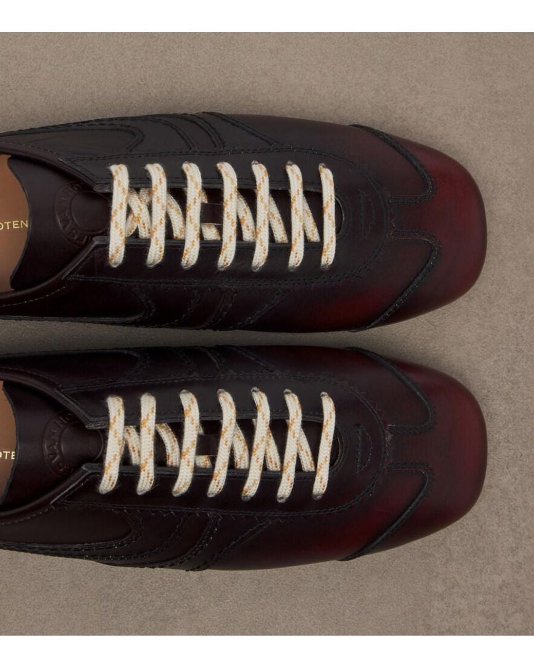 Dries Van Noten Brown Leather Sneakers