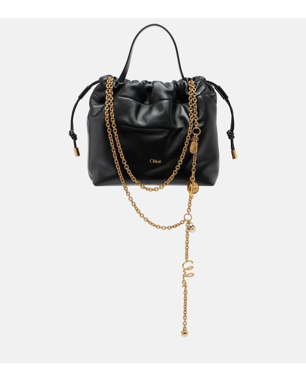 Chloé Black Icons Small Leather Shoulder Bag