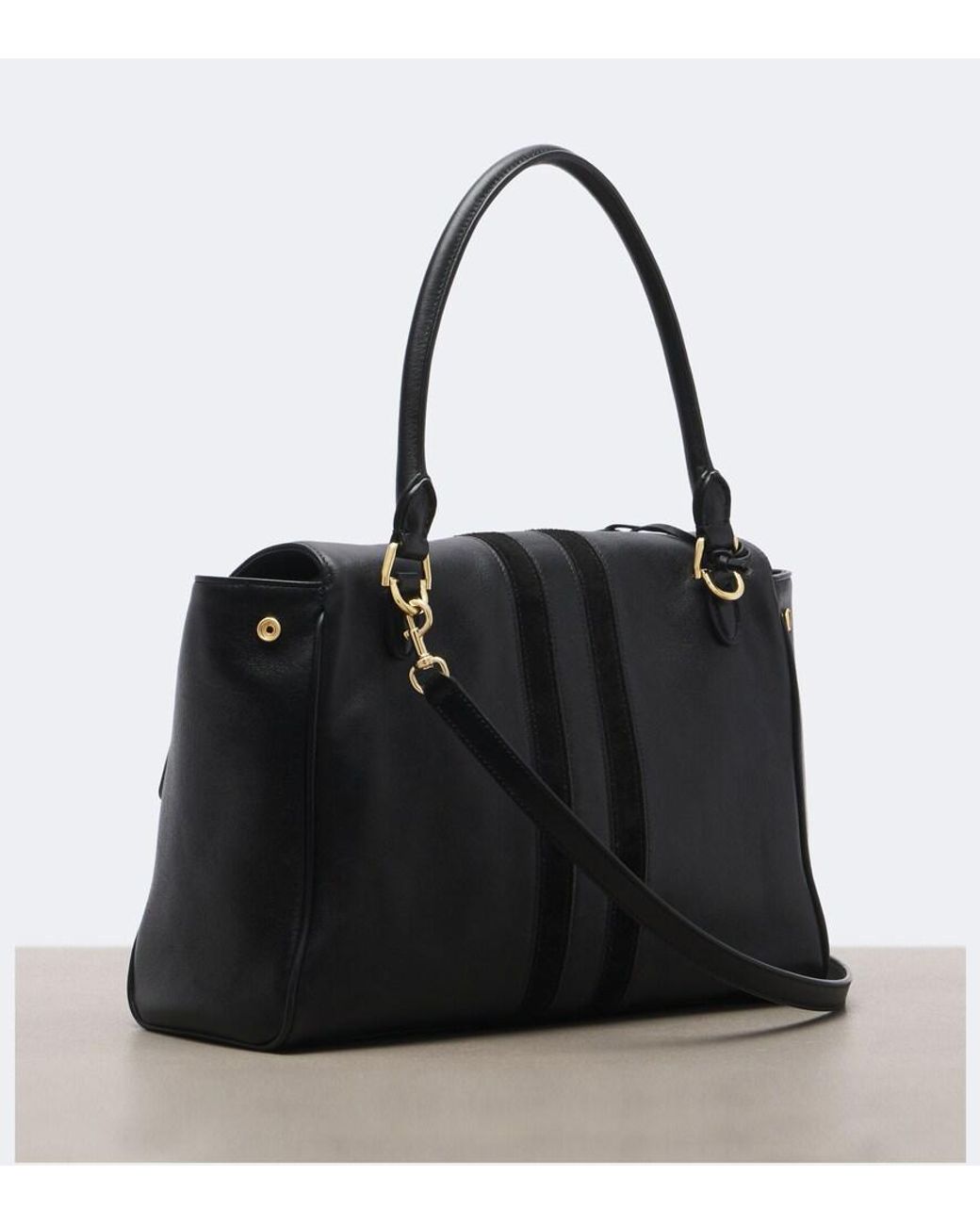 Gucci Black Paparazzo Leather Medium Shoulder Bag