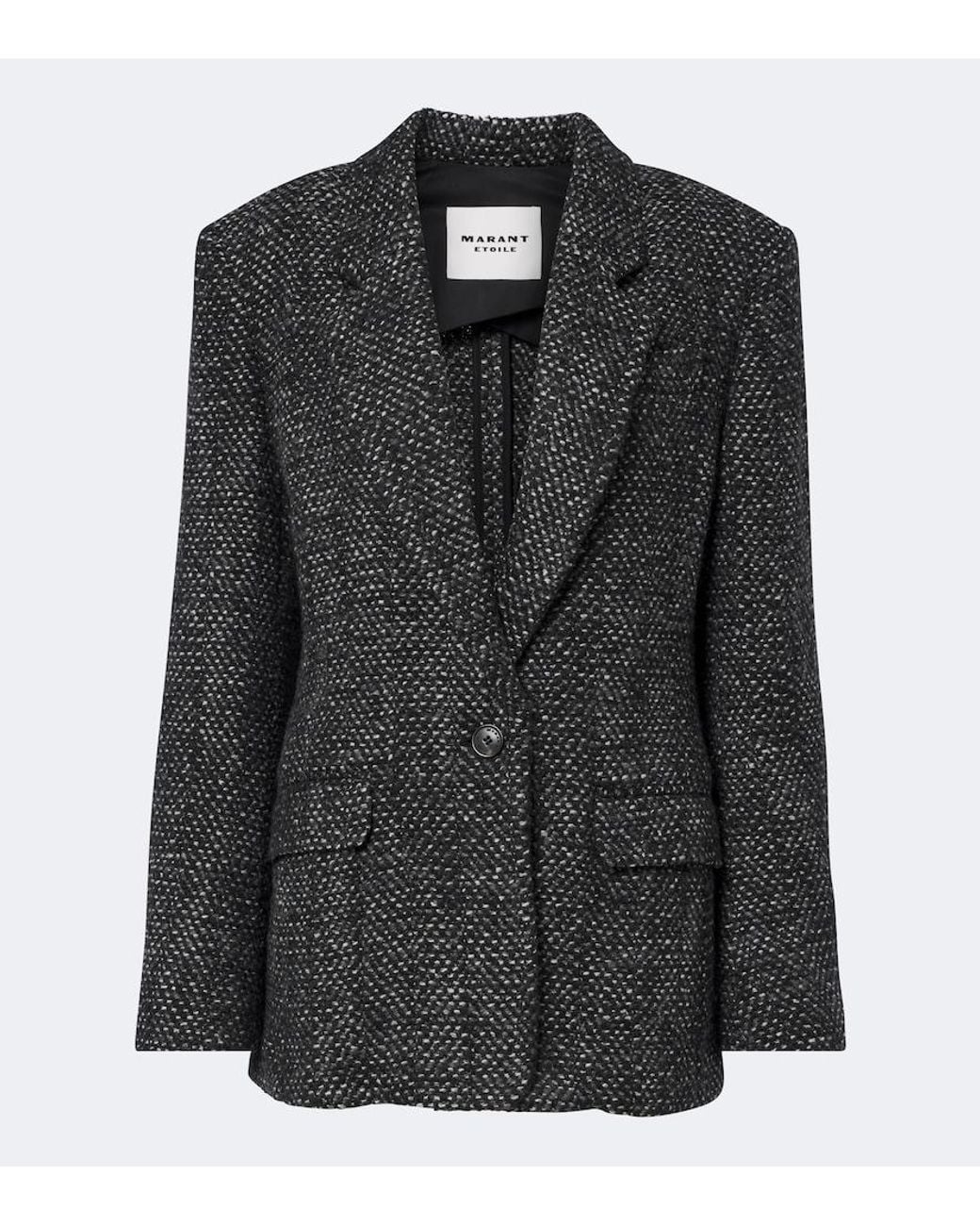 Isabel Marant Black Parly Herringbone Jacket
