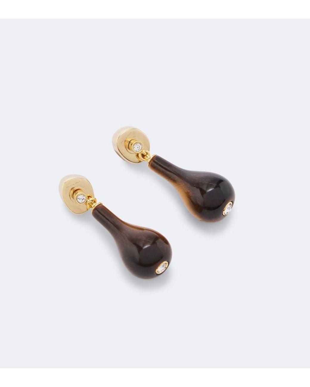 Totême  White Swarovski-Embellished Drop Earrings