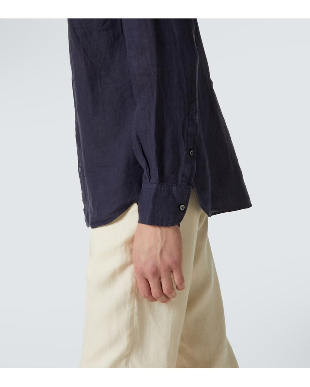 Camicia di Thom Sweeney in Blue da Uomo