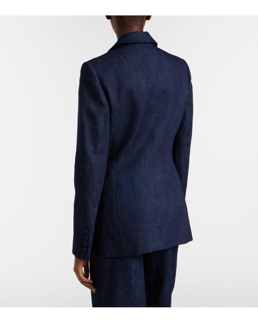 Gabriela Hearst Blue Grant Denim Blazer