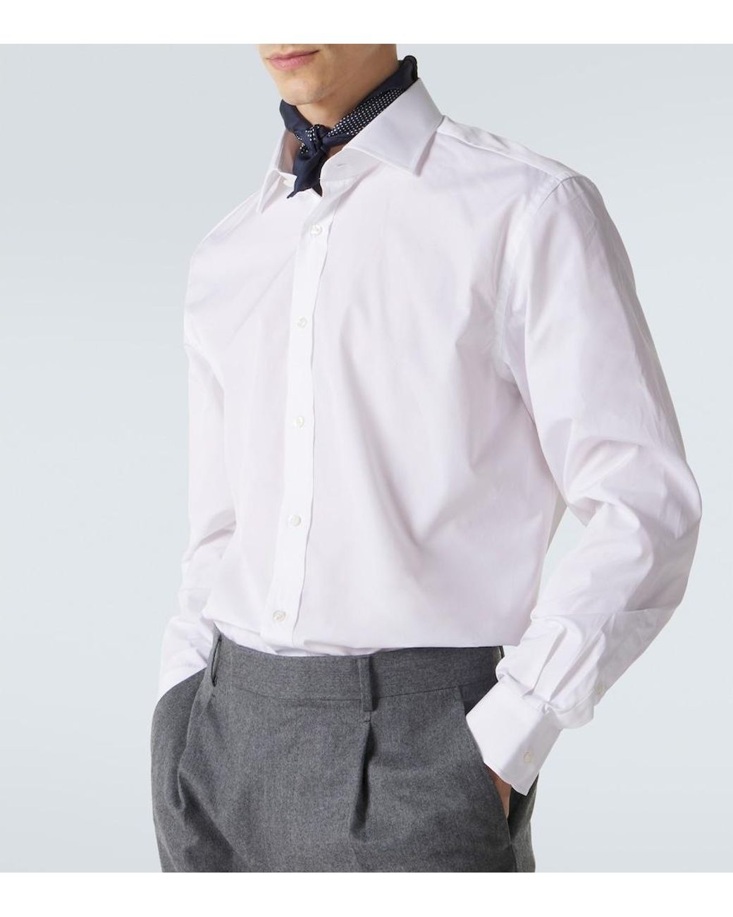 Ralph Lauren White Cotton Shirt for men