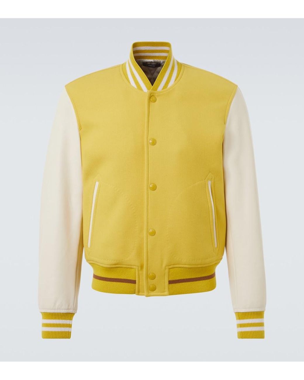 Tom Ford Yellow Apos;S Varsity Bomber Jacket for men