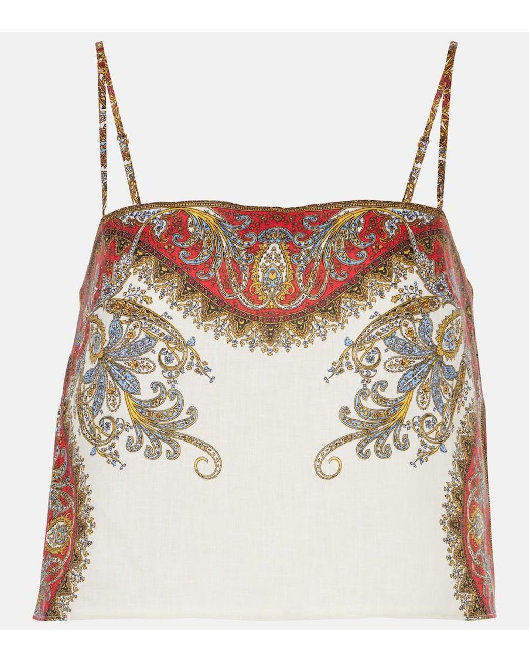 Veronica Beard Multicolor Rhea Printed Linen Shirt