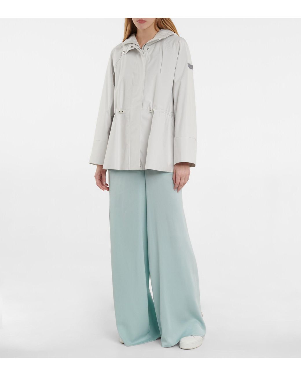 Max Mara Leisure Sapore Hooded Jacket in White | Lyst