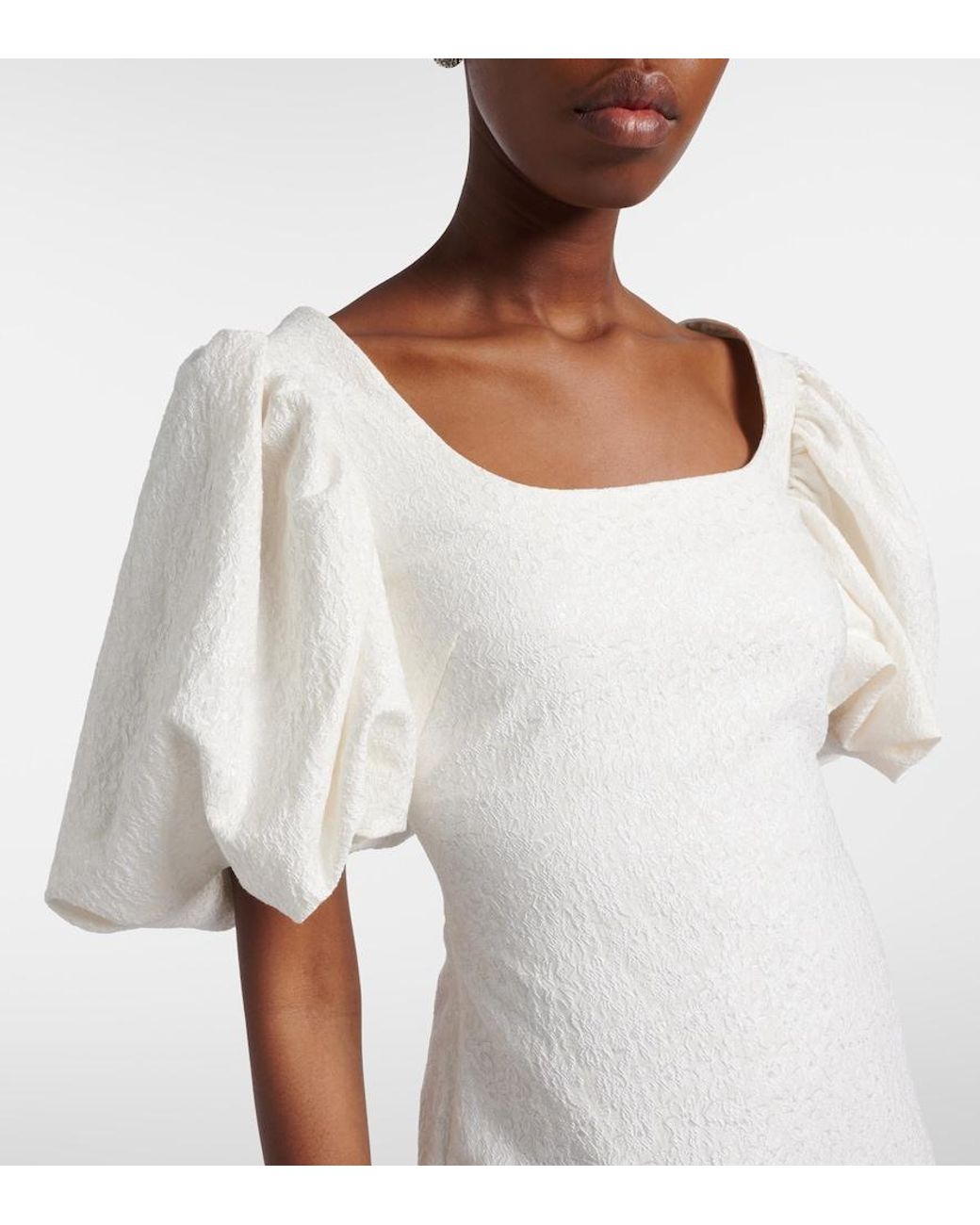 Max Mara White Elegante Quiz Floral Cocktail Dress
