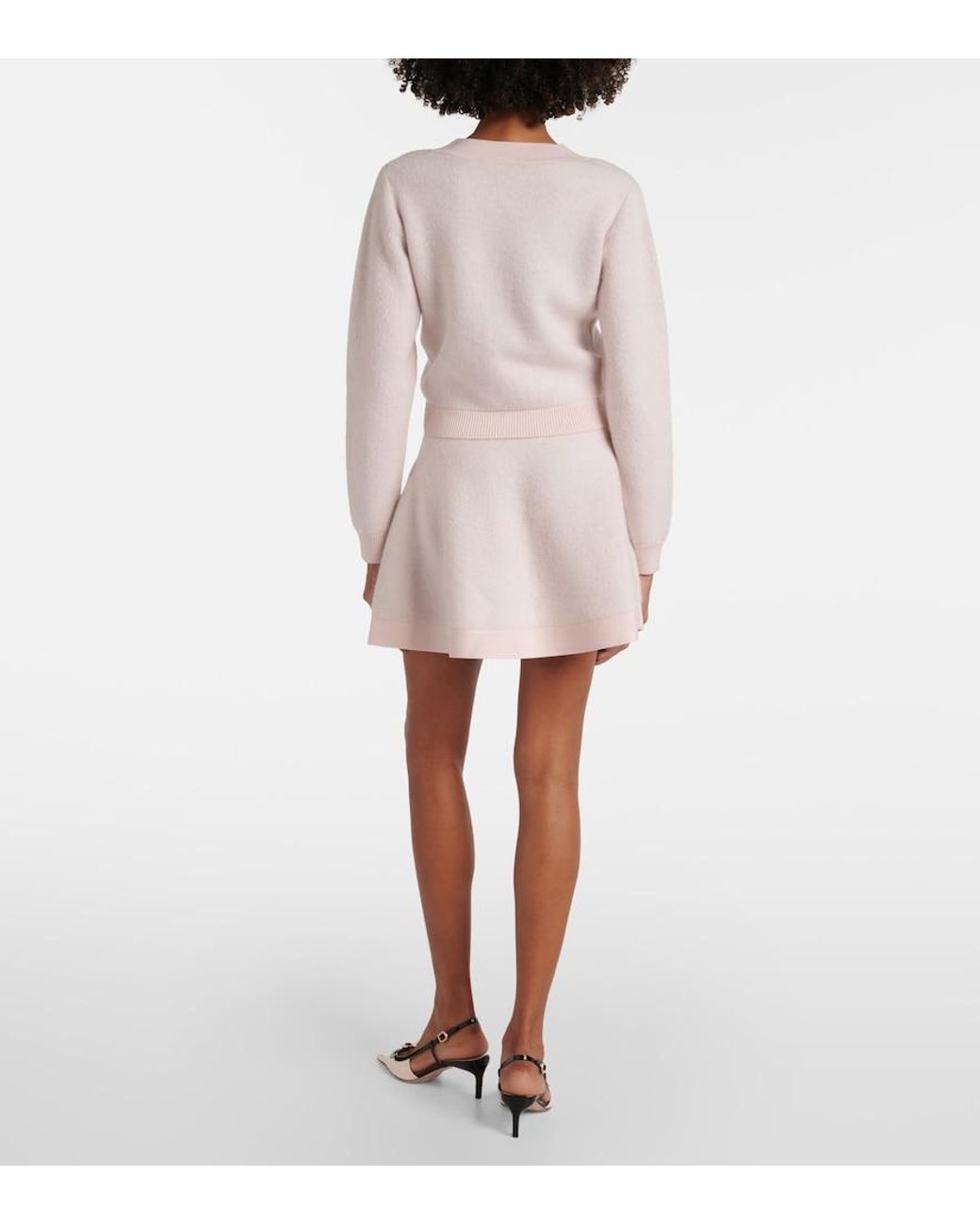 Nina Ricci Natural Mohair-Blend Cardigan