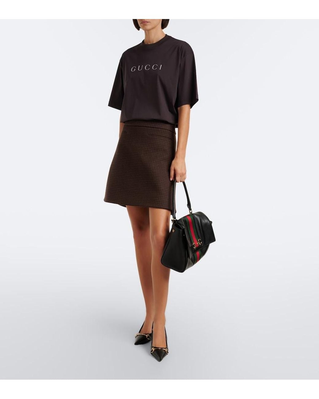 Gucci Black Logo Cotton Jersey T-Shirt