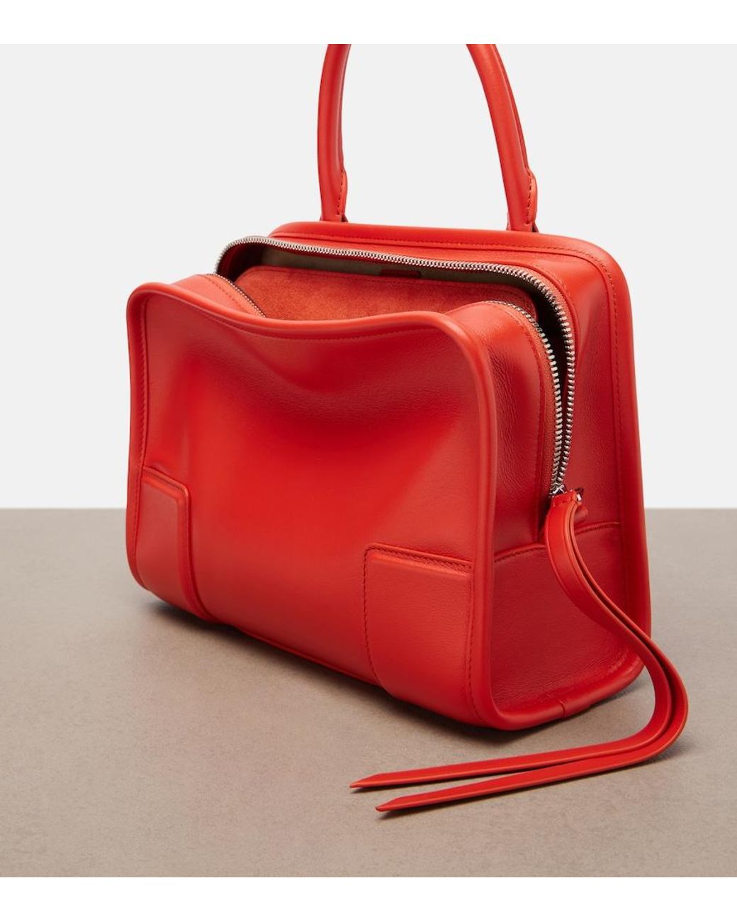 Loewe Red Amazona 180 Small Leather Top-Handle Bag