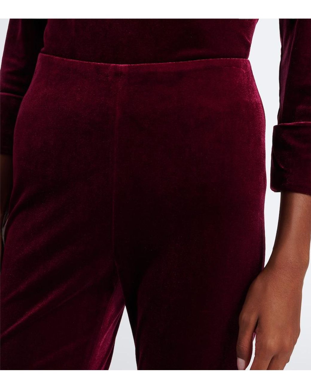 Dorothee Schumacher Velvet Flared Pants