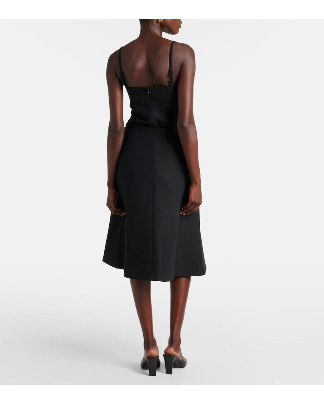 Co. Black A-Line Wrap Skirt