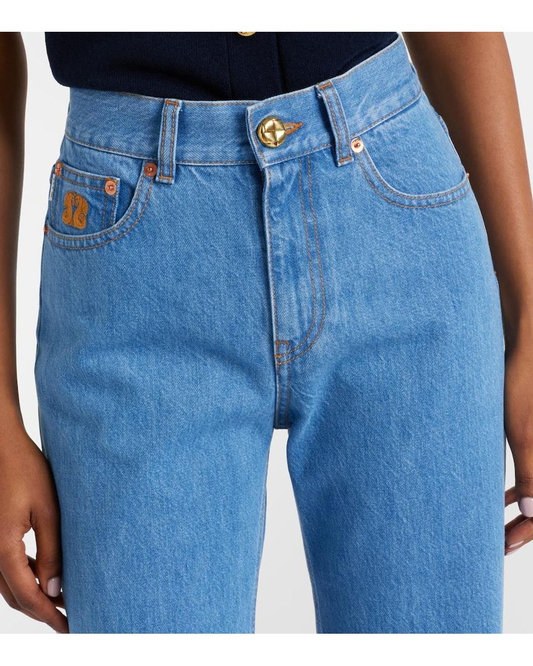 Blazé Milano Blue Nariida Straight Jeans