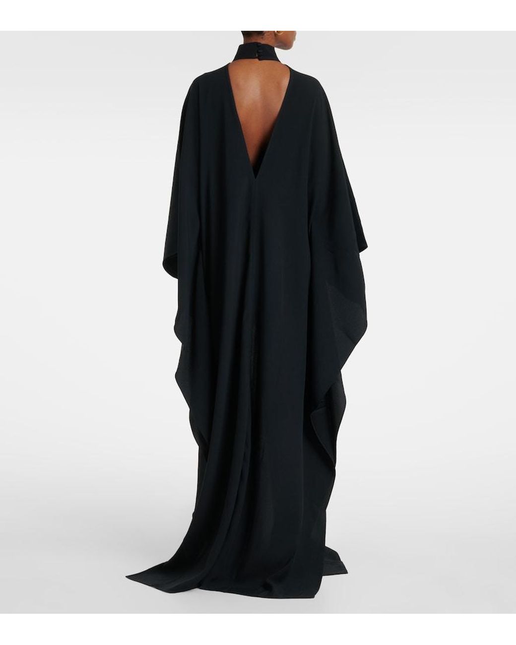 Taller Marmo Black Ooo Crepe Cady Kaftan