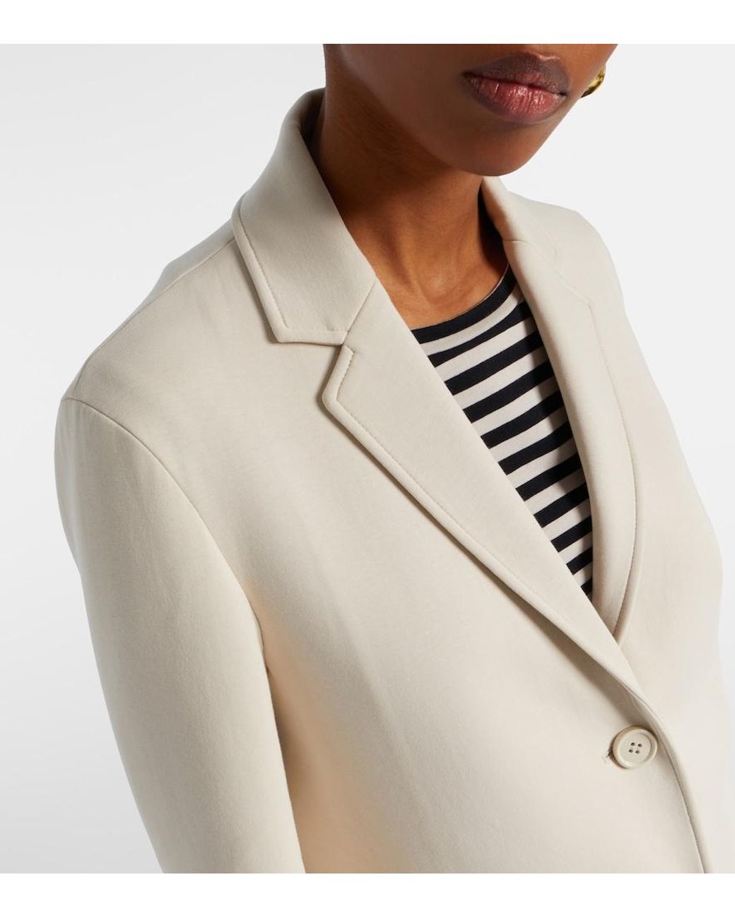 Max Mara Natural Max Mara Matollo Cotton-Blend Jersey Blazer