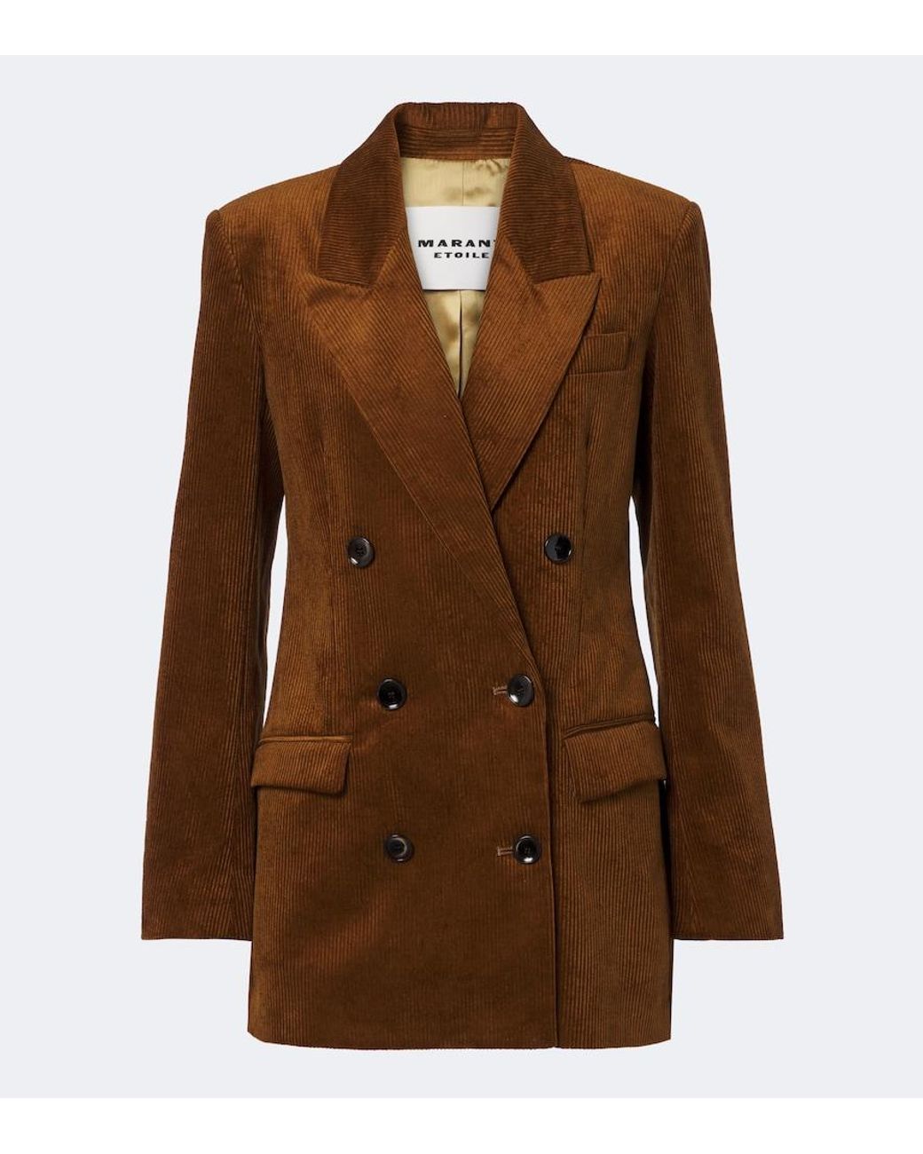 Isabel Marant Brown Rasma Cotton And Linen Corduroy Blazer