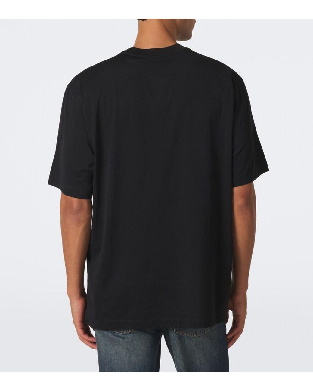 Gucci Black Interlocking G Printed Cotton Jersey T-Shirt for men