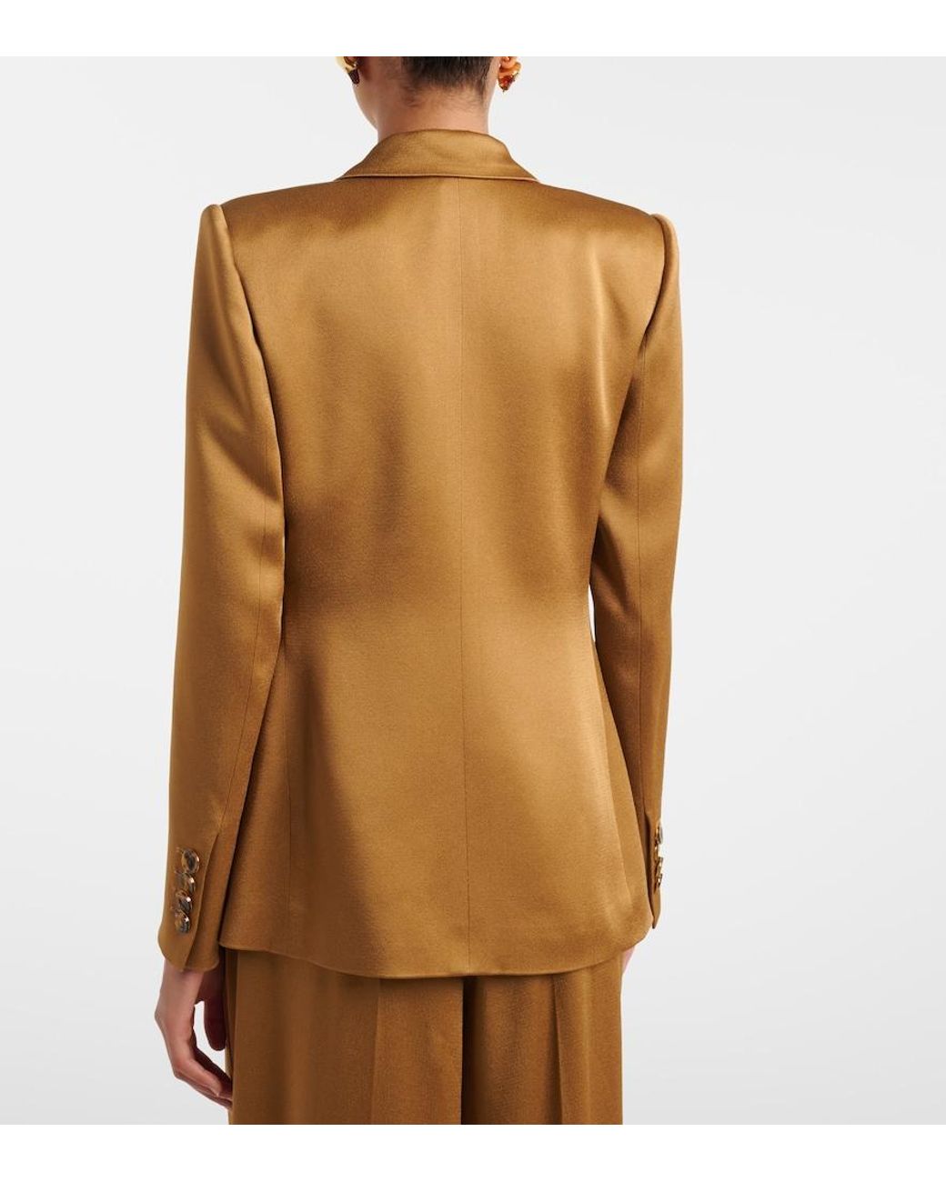 Blazé Milano Brown Charmer Double-Breasted Blazer