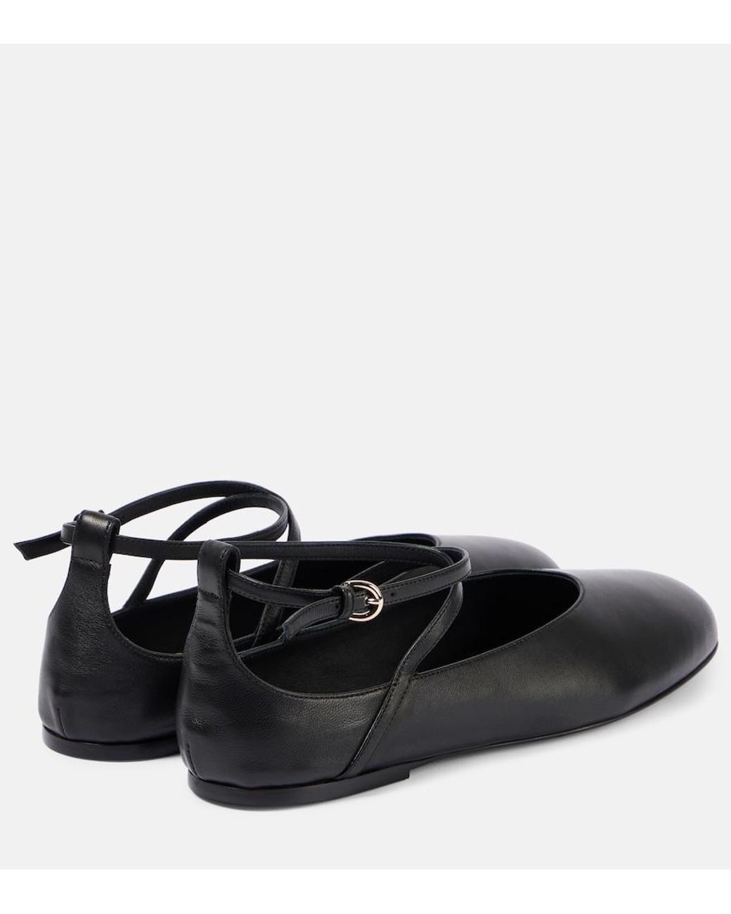 Co. Black Leather Ballet Flats