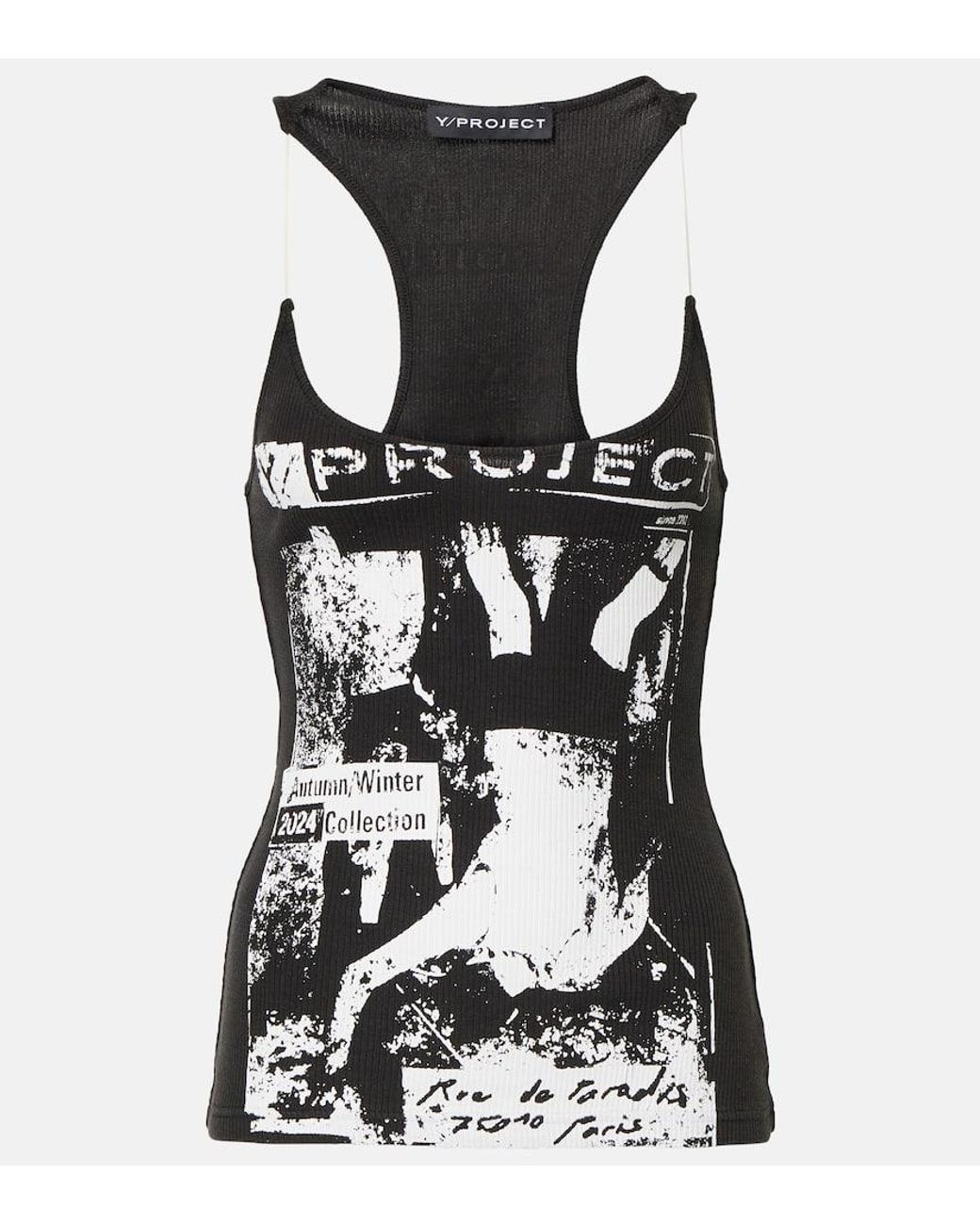 トップス Y/Project logo-print Cotton Tank Top Y/Project logo-print Cotton Tank Top | White | FARFETCH BN