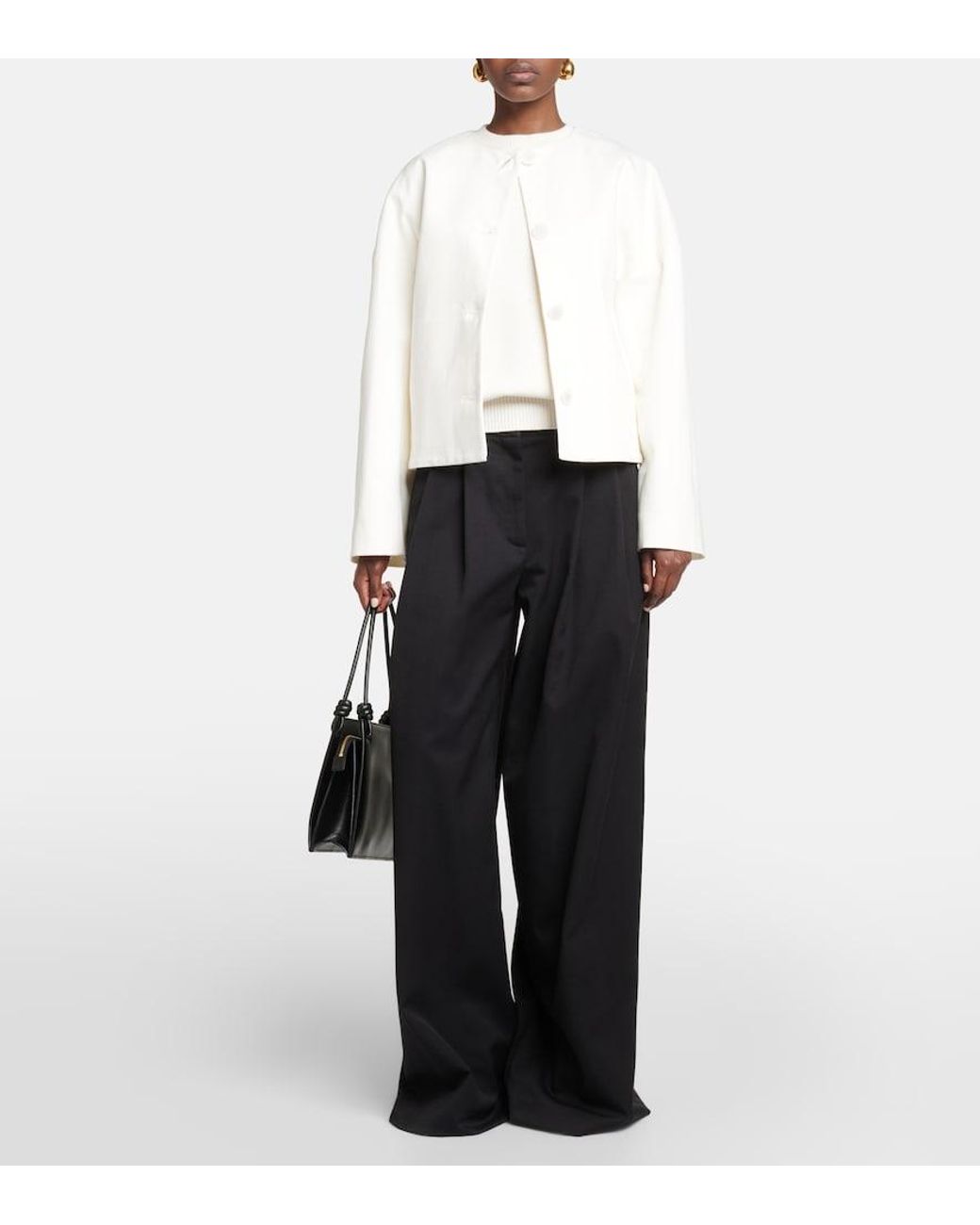 FFORME White Dev Cropped Denim Jacket