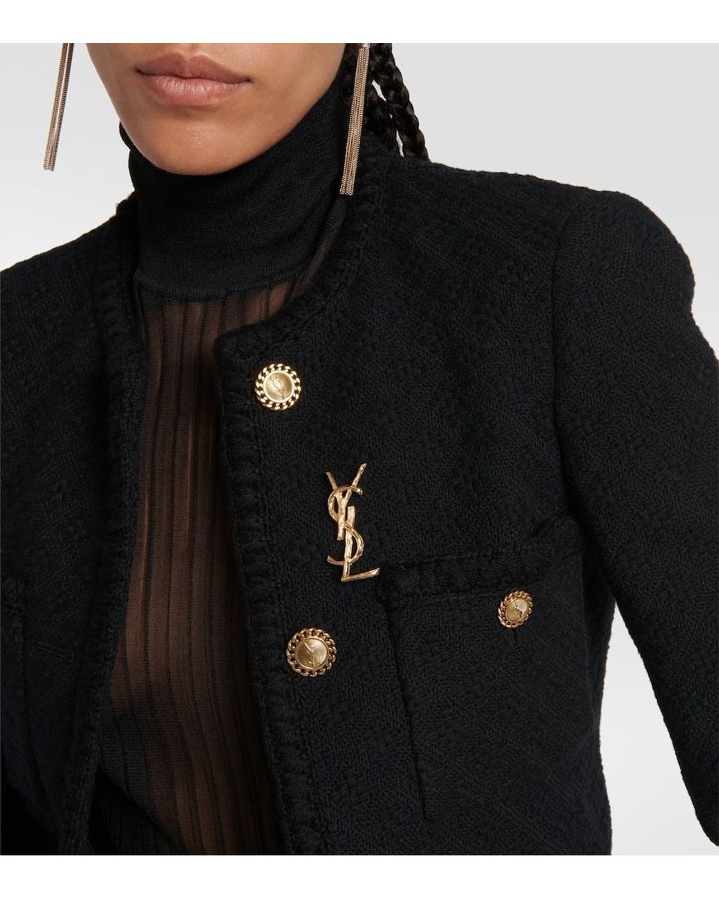 Saint Laurent Metallic Brosche