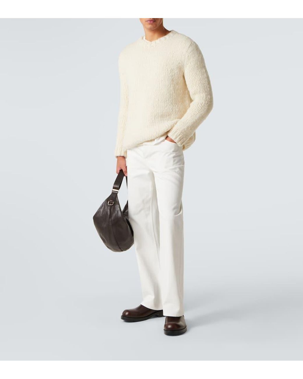 Gabriela Hearst Natural Cashmere Sweater for men