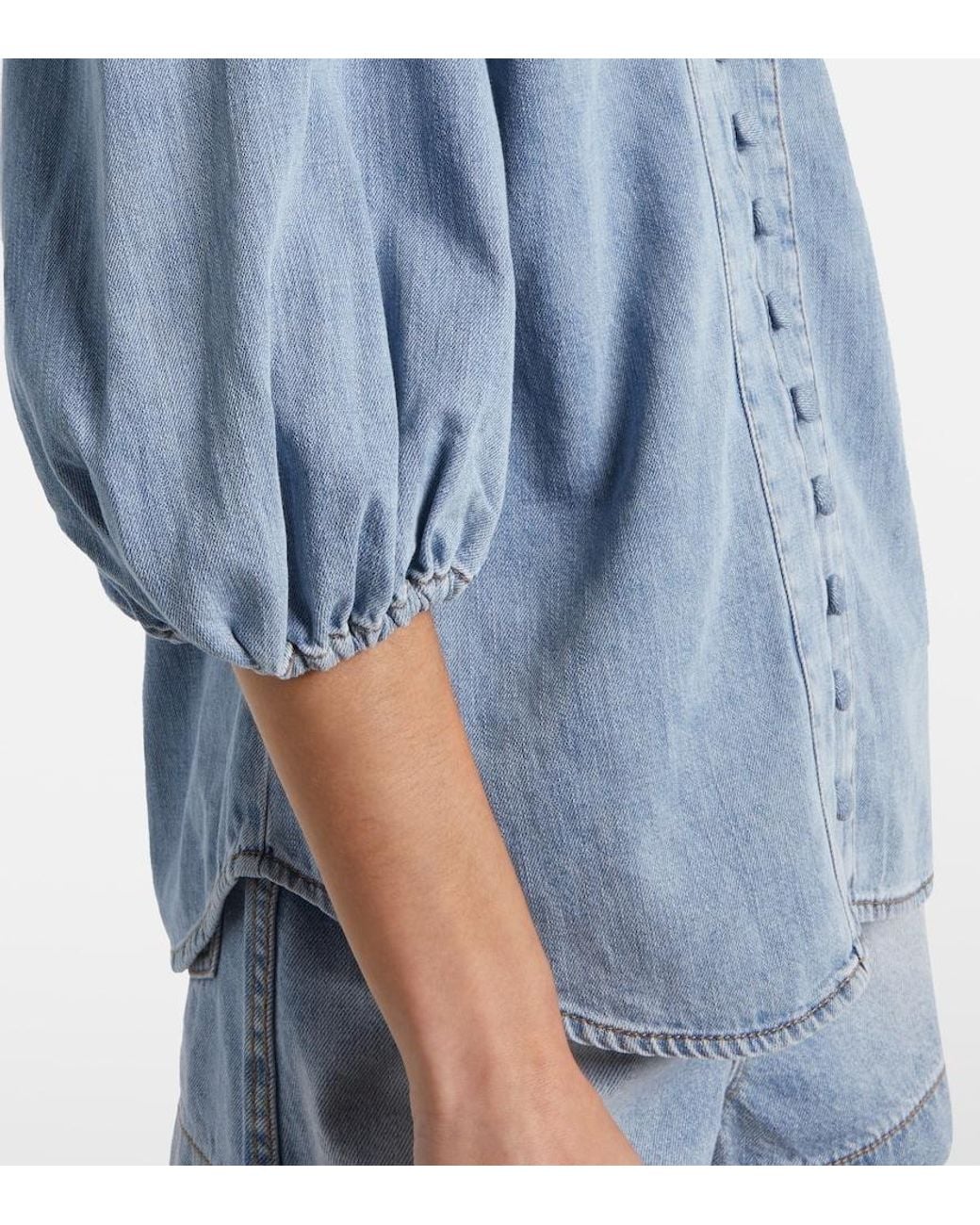 Zimmermann Blue Lucky Denim Blouse