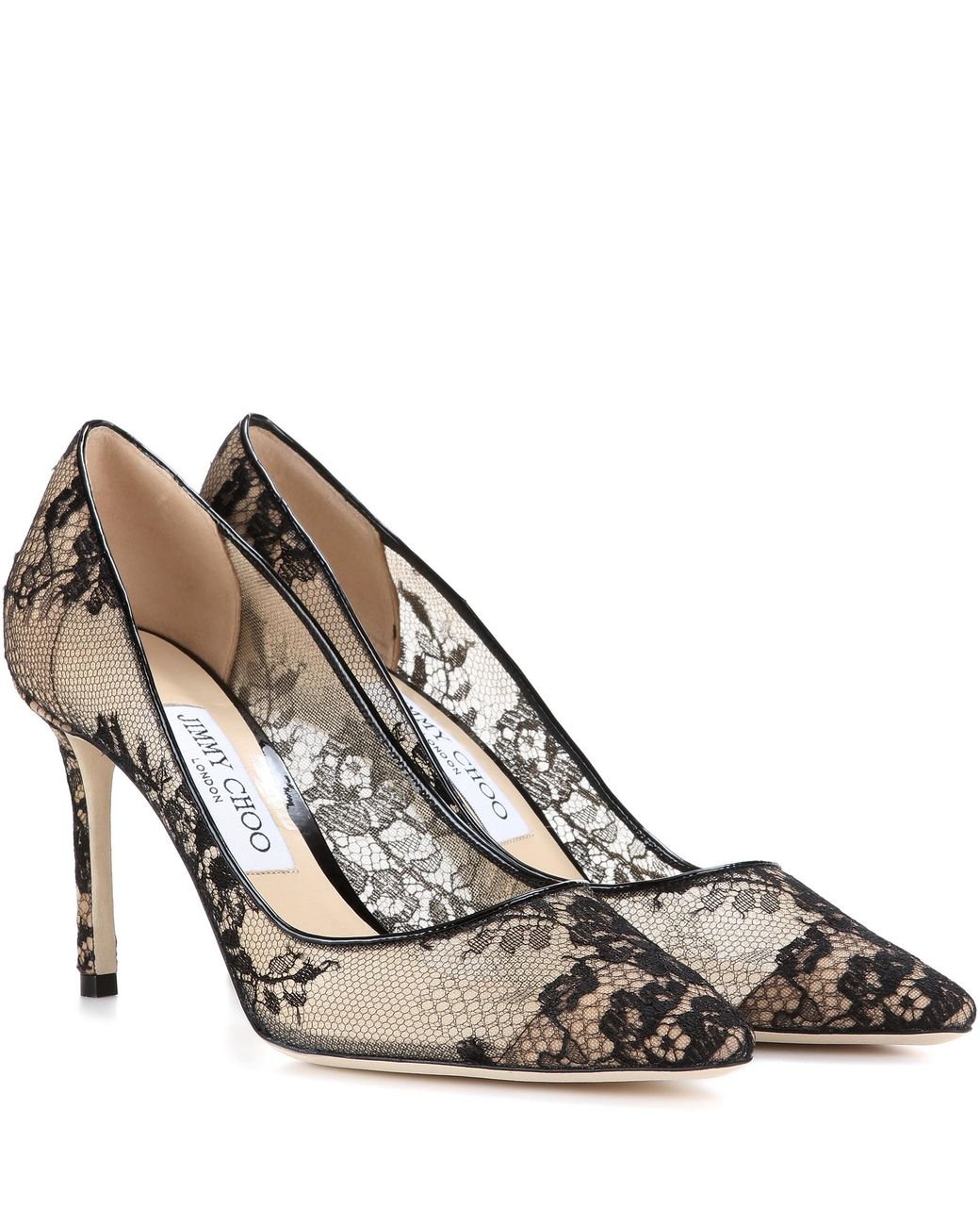 Jimmy Choo Romy 85 Lace Pumps in Black Lyst