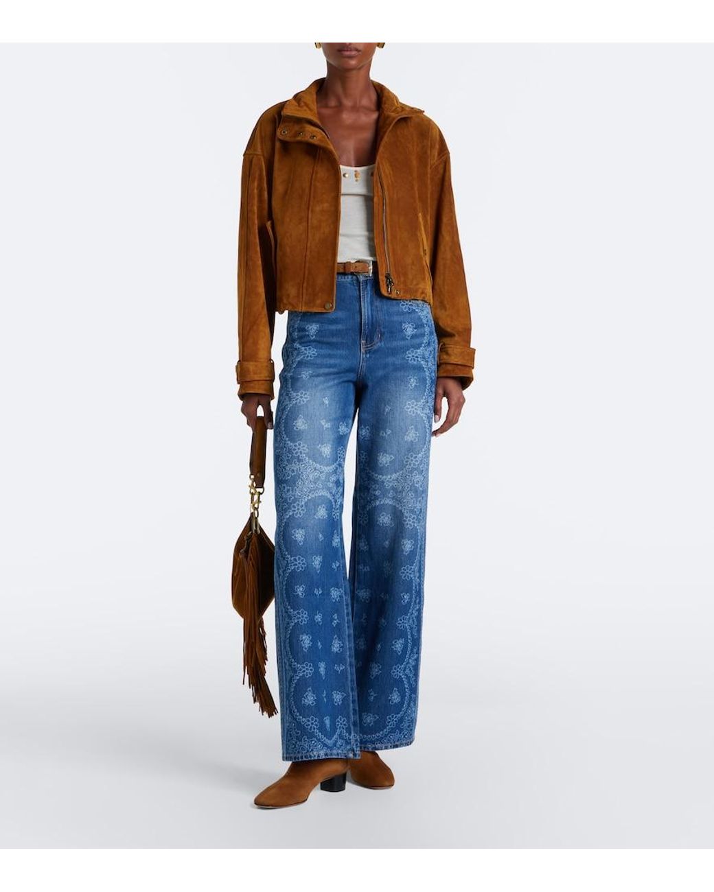 Veronica Beard Brown Bateman Suede Jacket