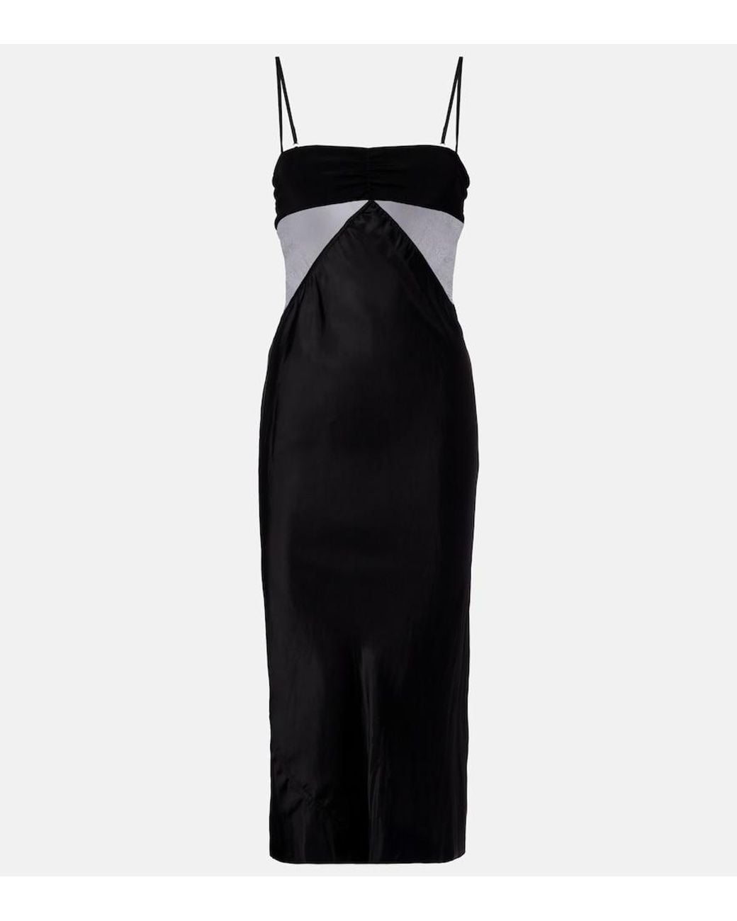 Rick Owens Black Combo Slip Dress