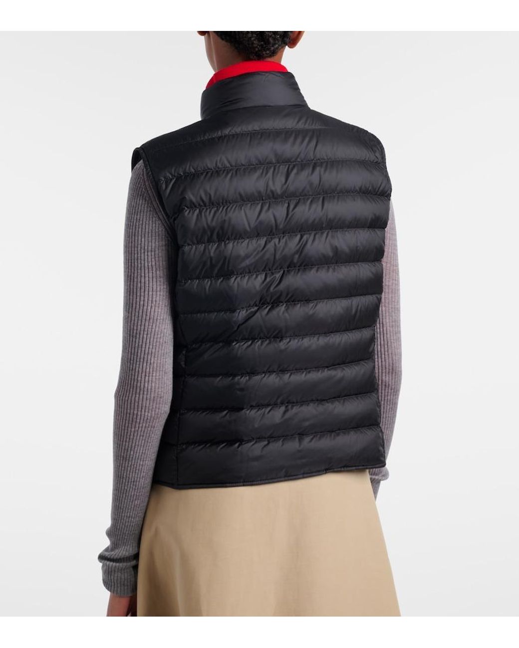 Moncler Black Liane Cropped Down Vest