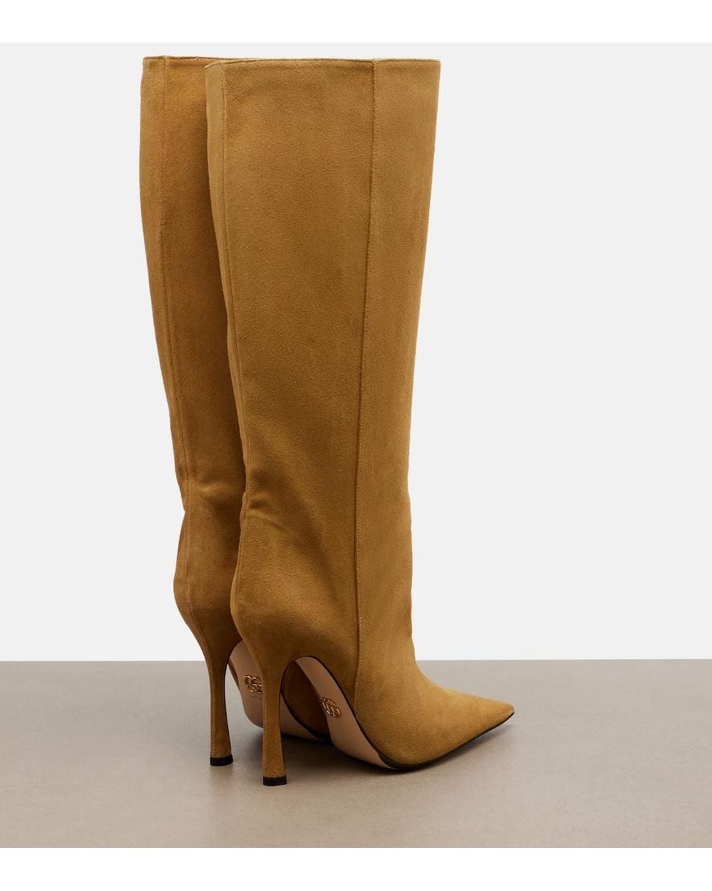Gucci Brown Naomi Suede Knee-High Boots