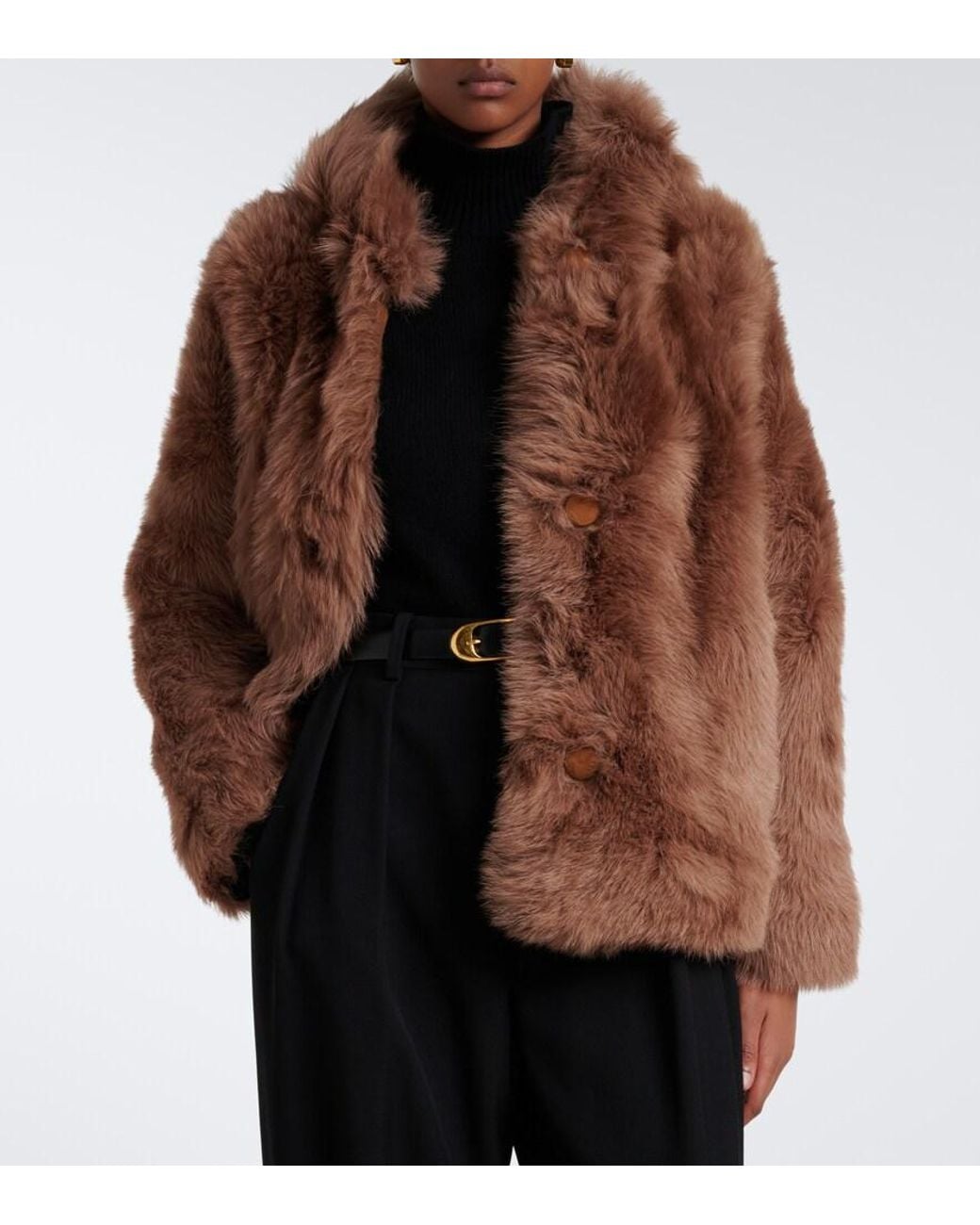 Proenza Schouler Brown Label Michelle Shearling Jacket