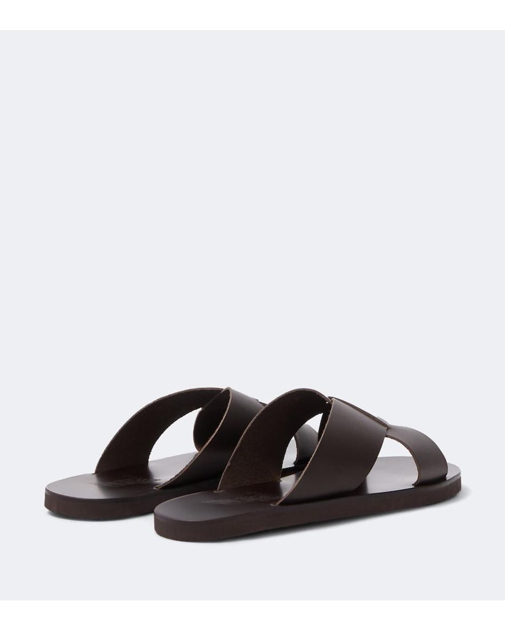 Ancient Greek Sandals Brown Bios Leather Sandals for men