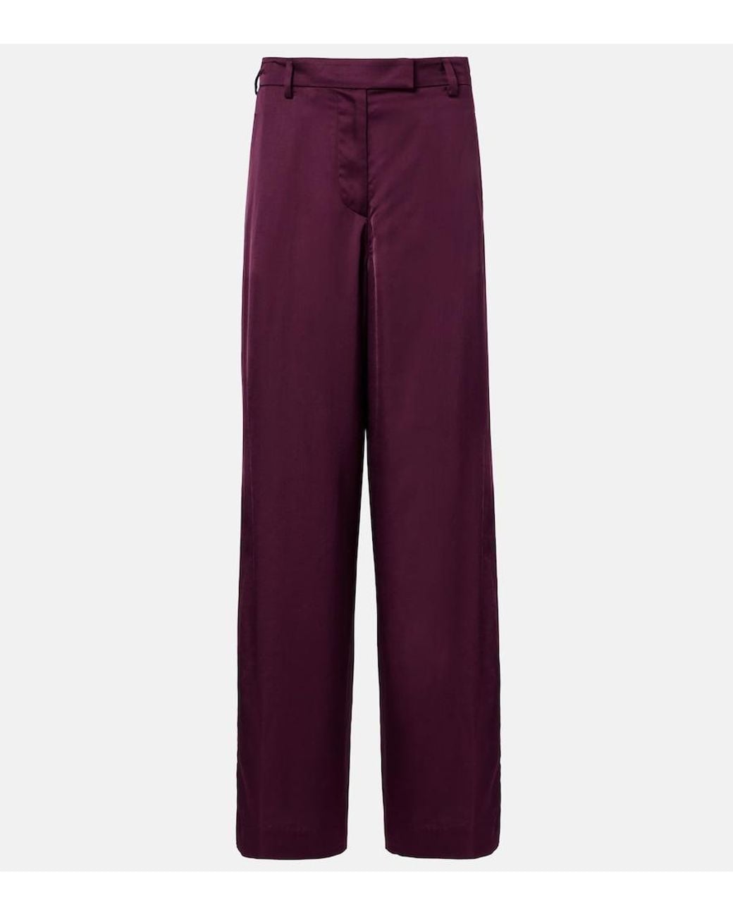Dries Van Noten Purple Wide-Leg Pants