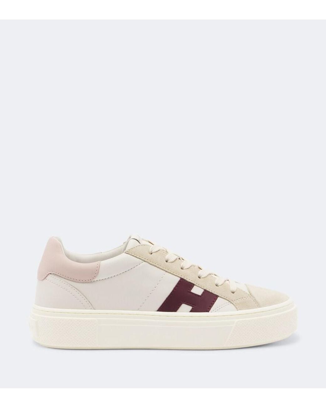 Hogan Natural Crosswind Leather Sneakers