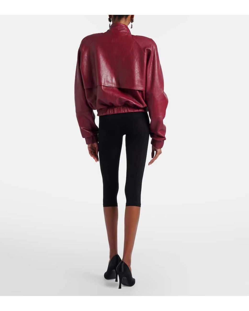 Magda Butrym Black Skinny Capri Pants And Briefs Set