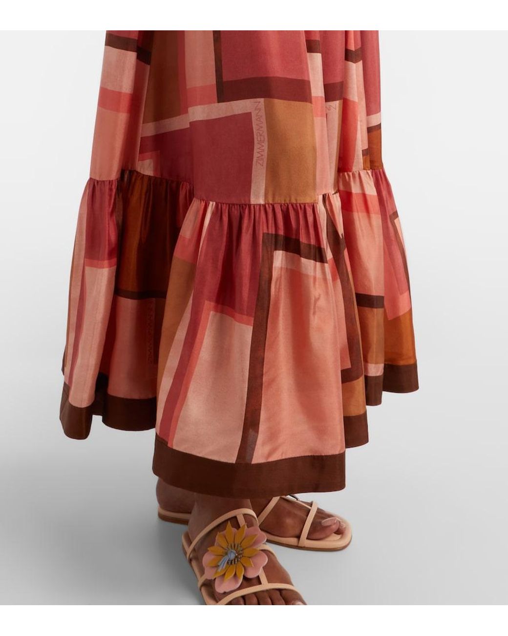 Gonna Lunga Como di Zimmermann in Red