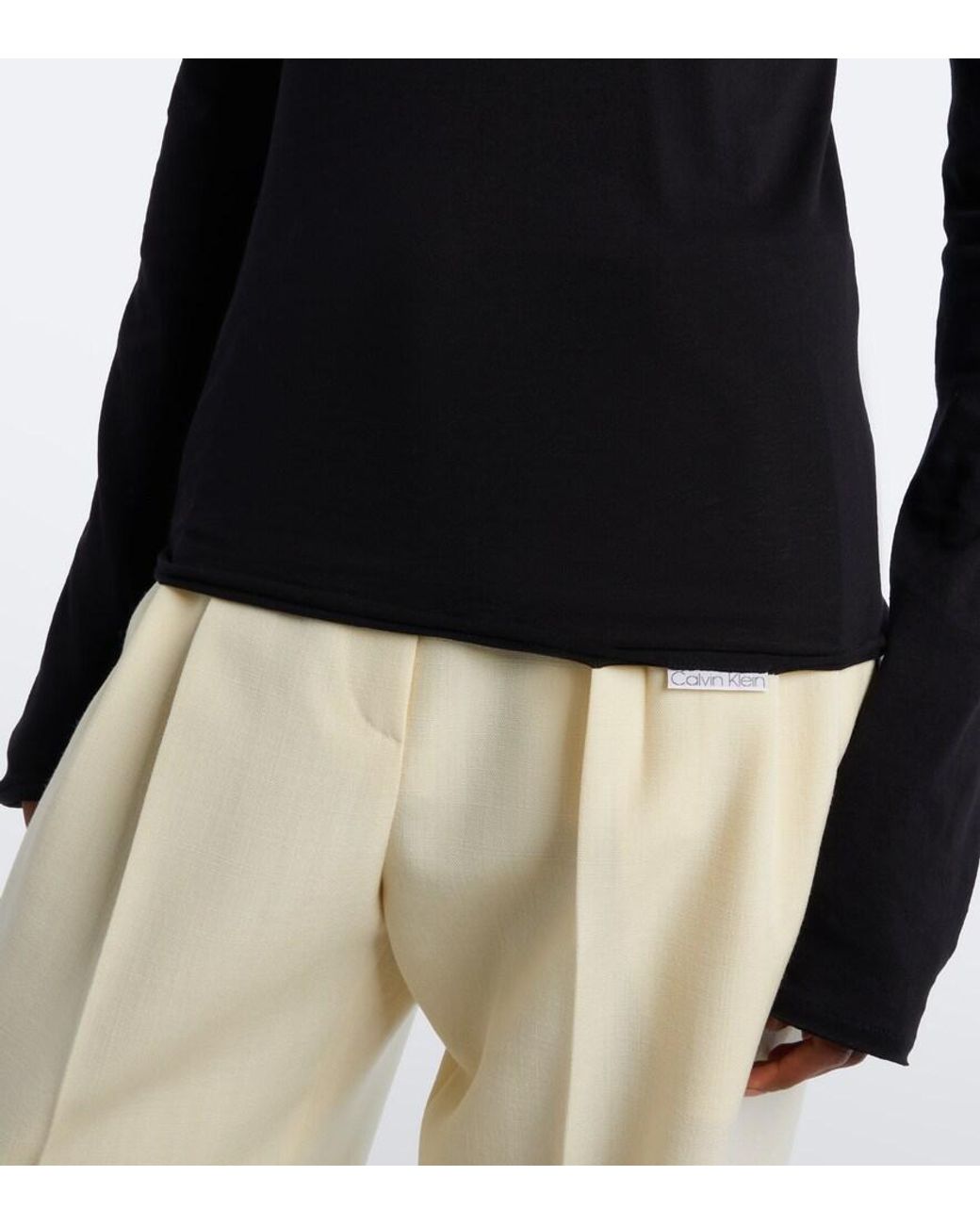 Calvin Klein Blue Gardenia Cotton Jersey T-Shirt