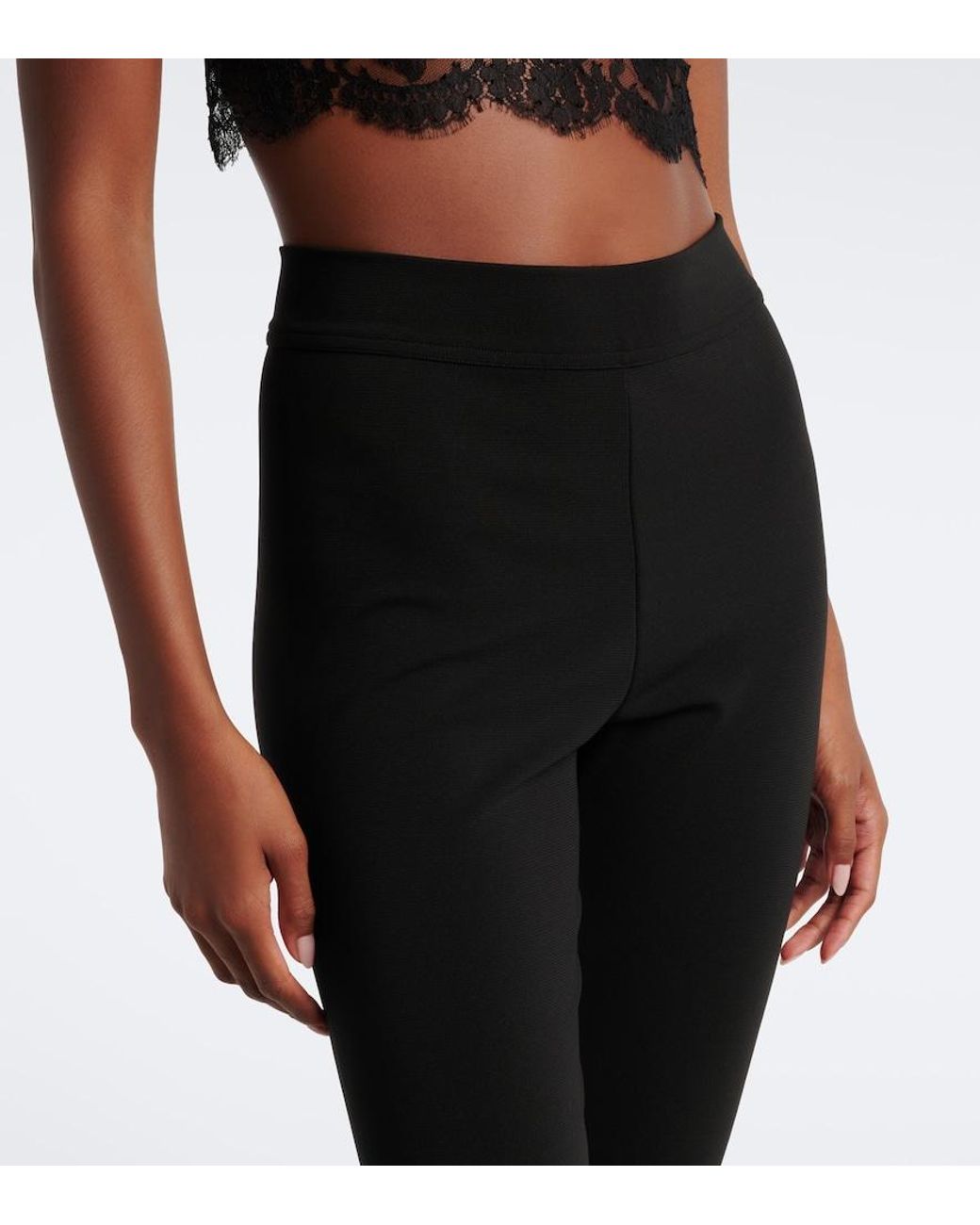 Dolce & Gabbana Black Cropped Leggings