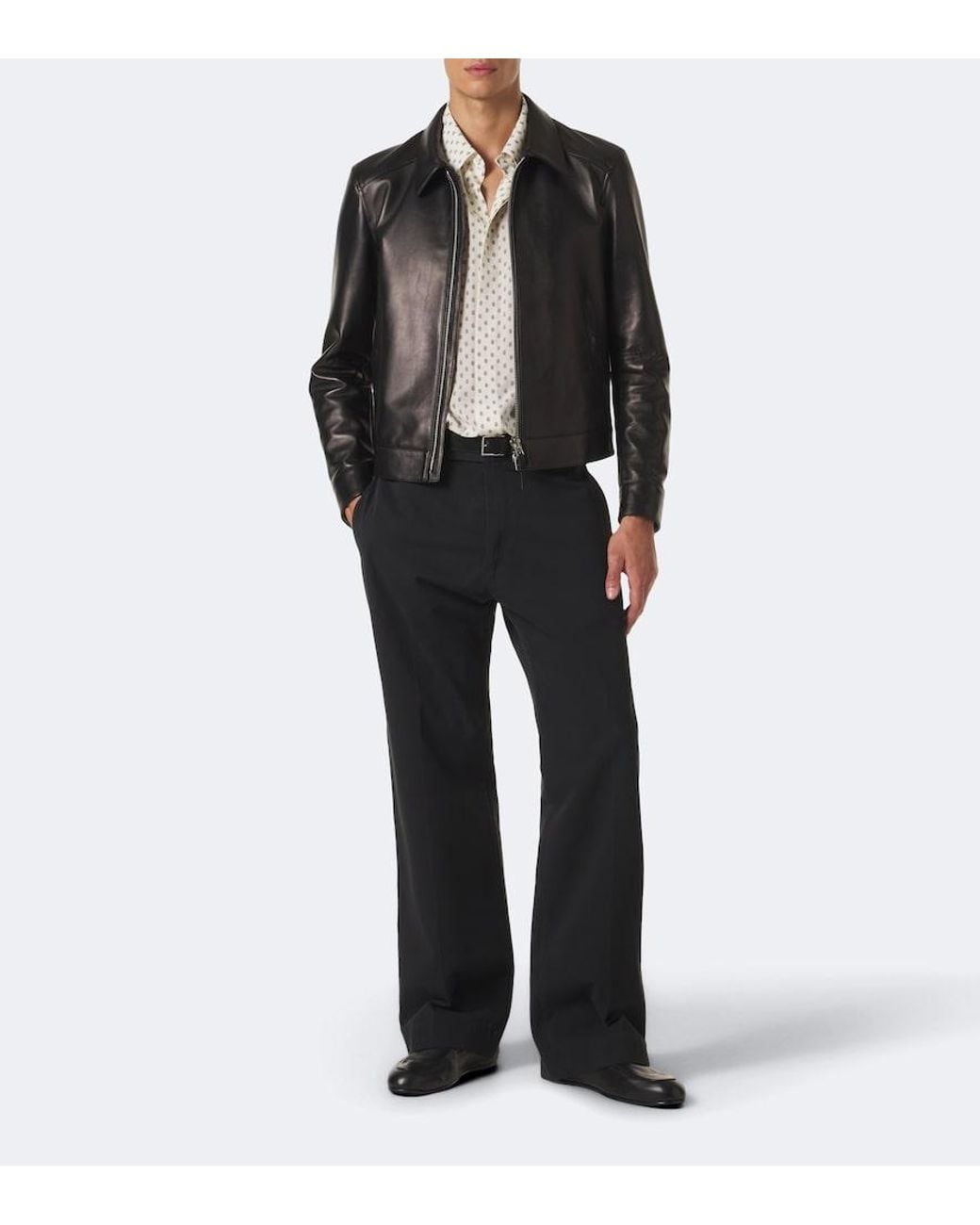 Tom Ford Gray Leo Leather Loafers for men