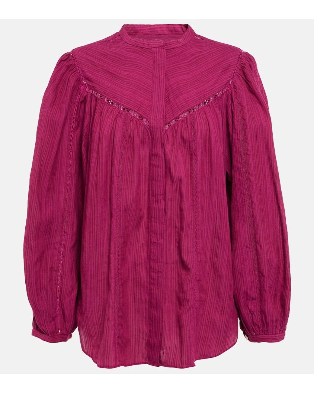 Isabel Marant Pink Leonard Cotton-blend Shirt