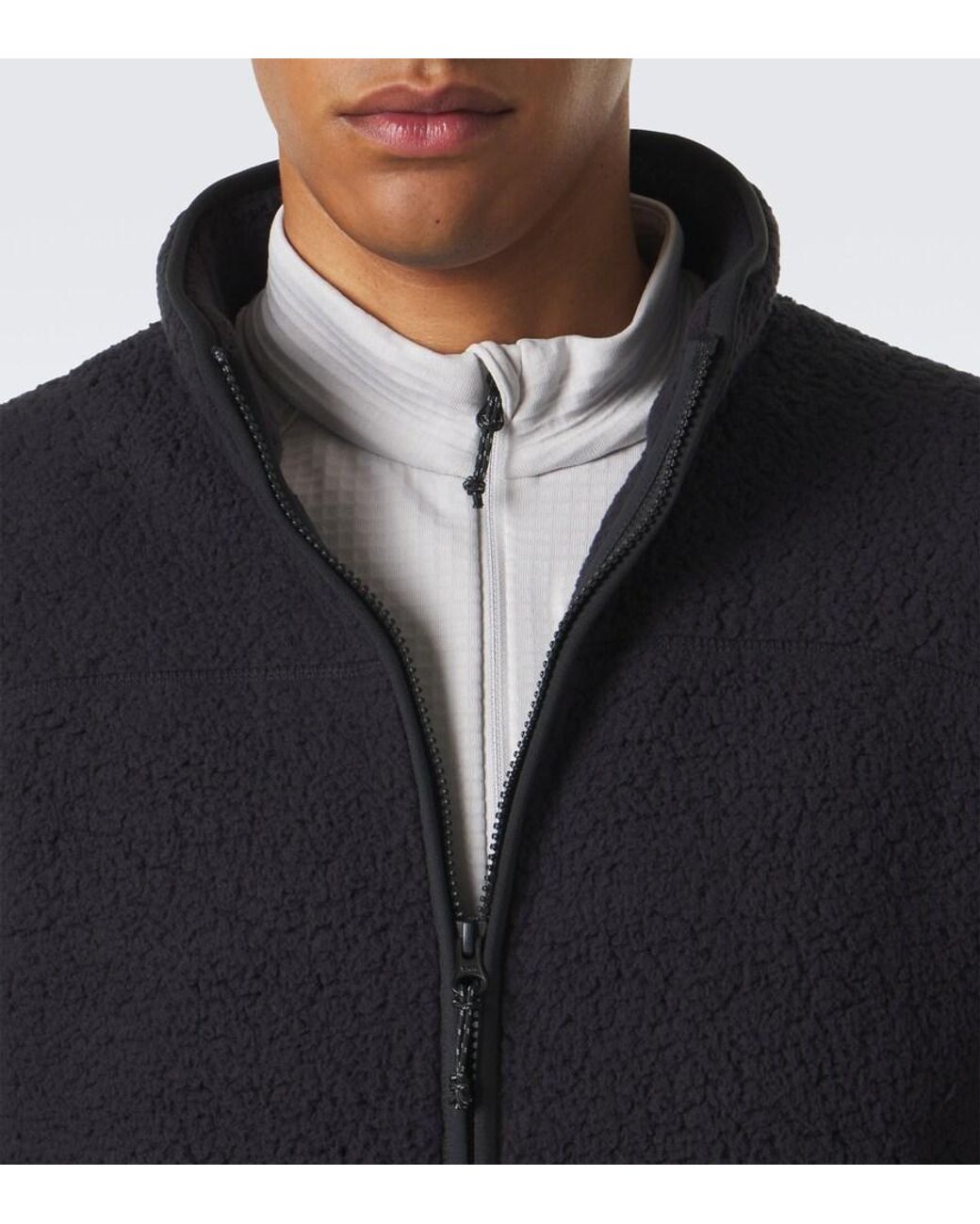 Peak Performance Black Wildrush Teddy Jacket for men