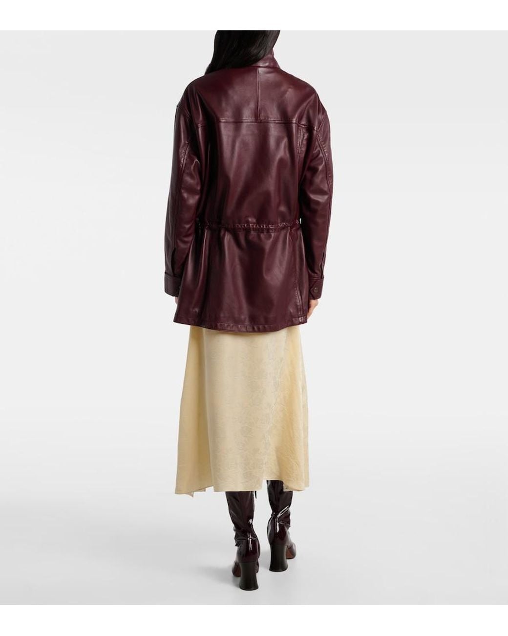Chloé Red Leather Jacket