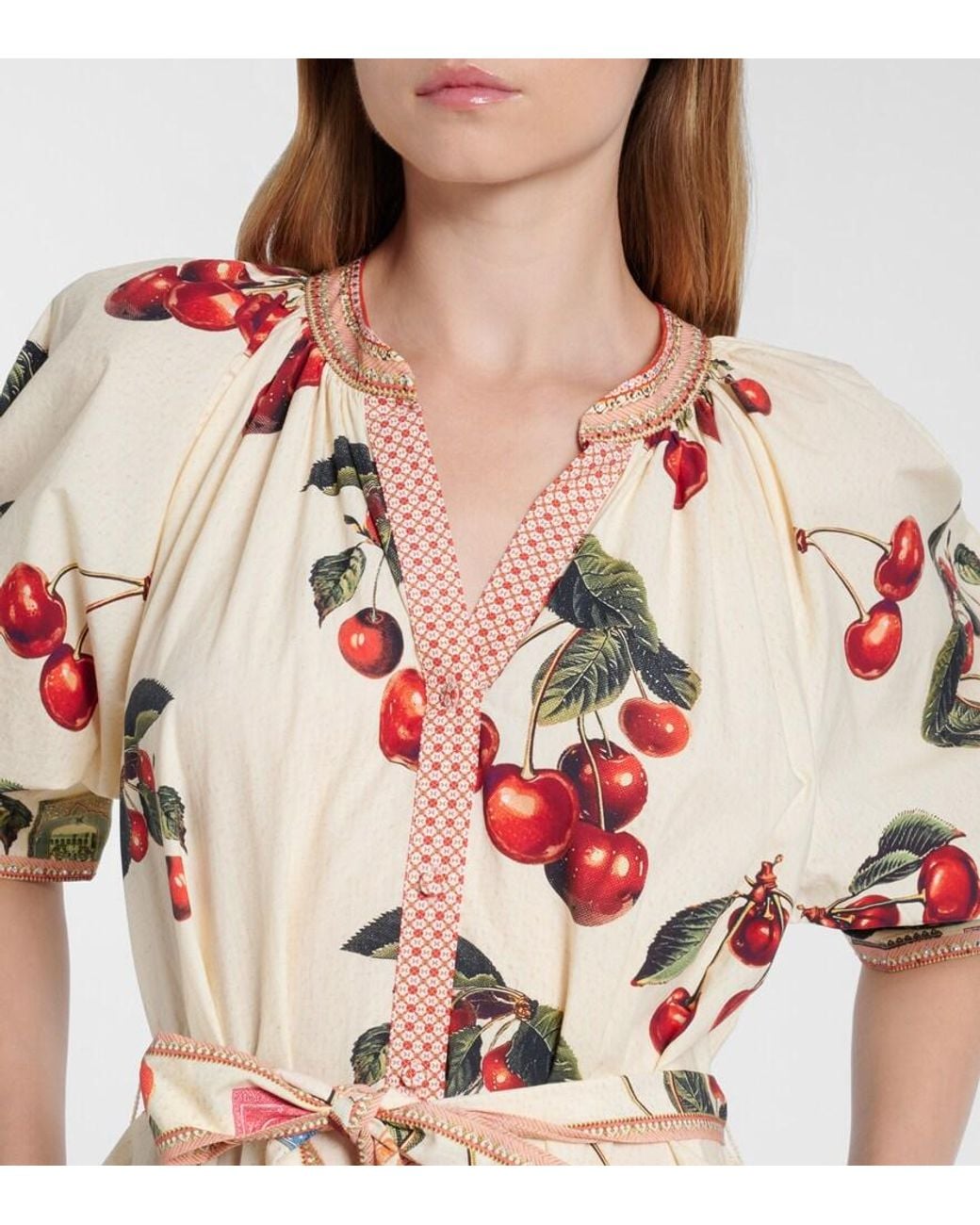 Camilla White Notes From The Road Printed Cotton Shirt Dress