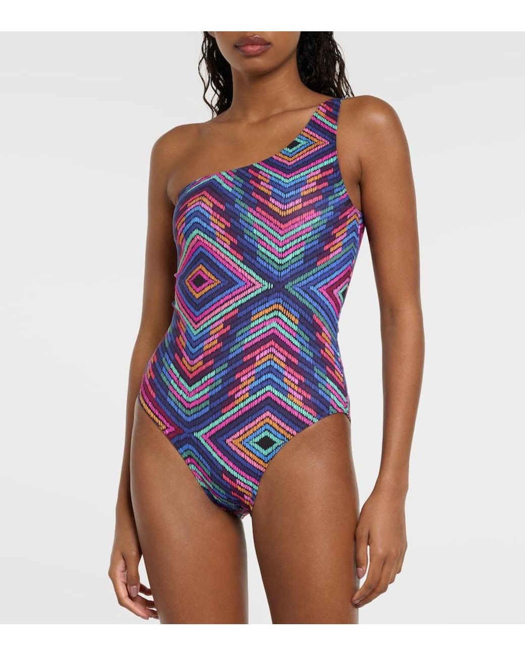 Eres Blue One-Shoulder Swimsuit