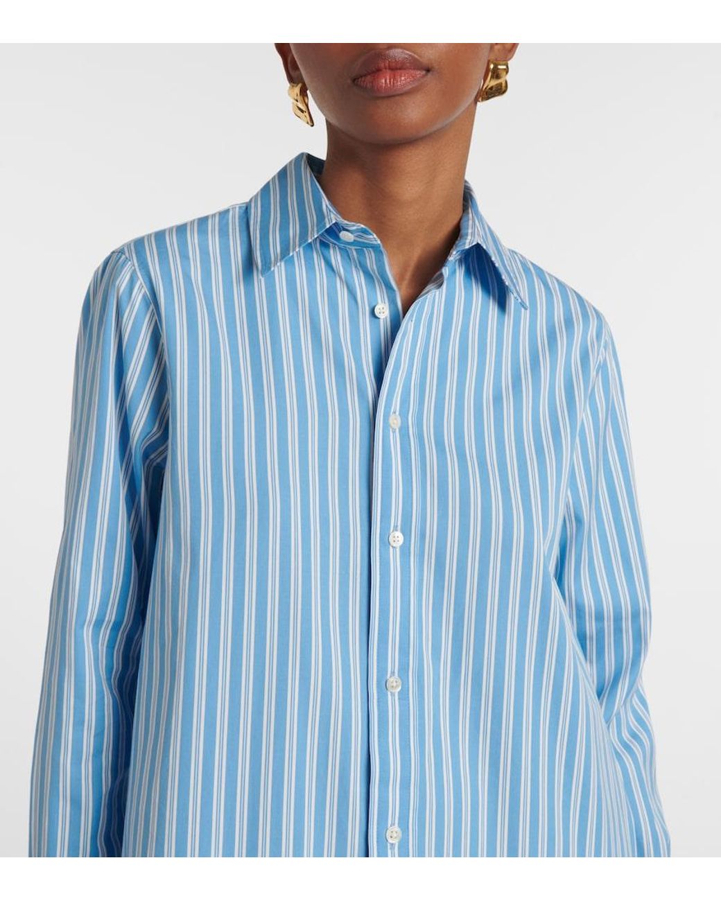 Polo Ralph Lauren Blue Cotton Shirt Dress