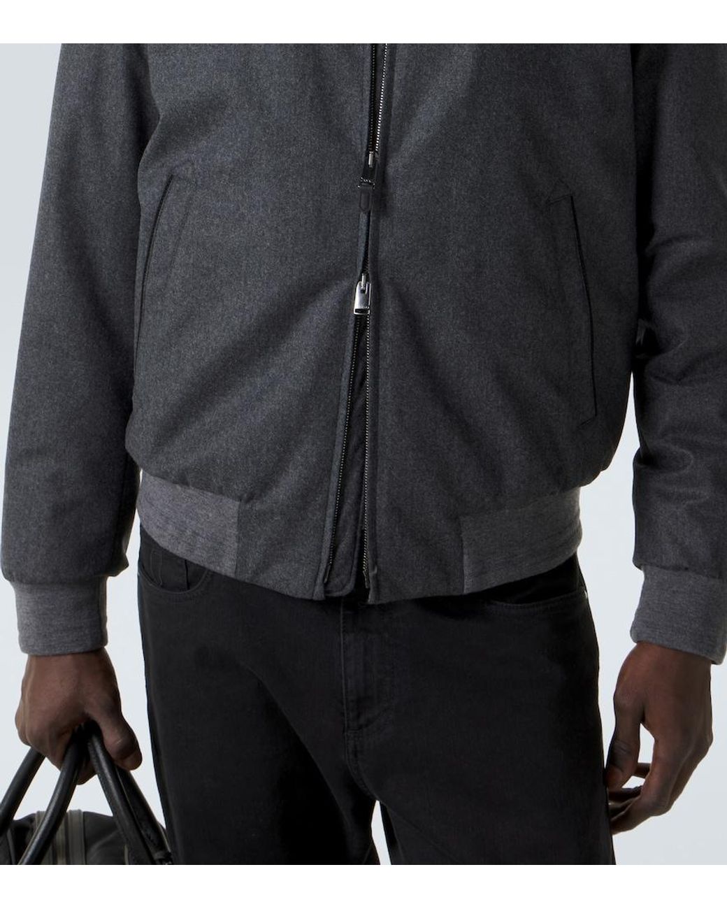 Giacca Bomber di Canali in Gray da Uomo
